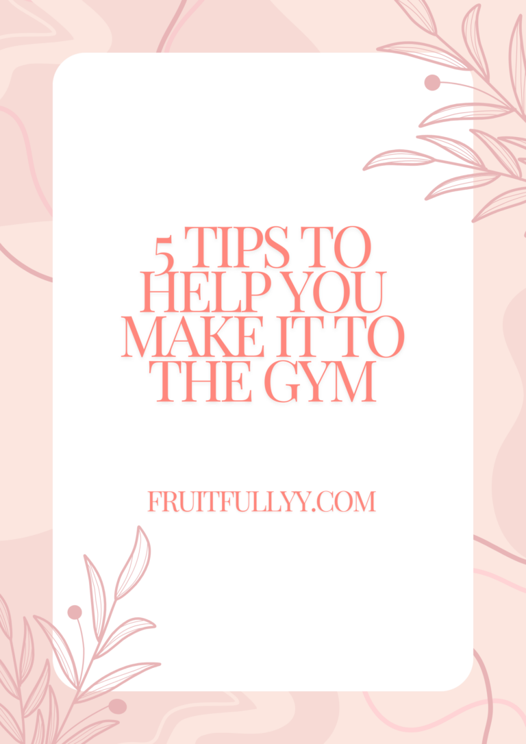 5 Tips on Making Time for Exercise/Making it to the Gym 