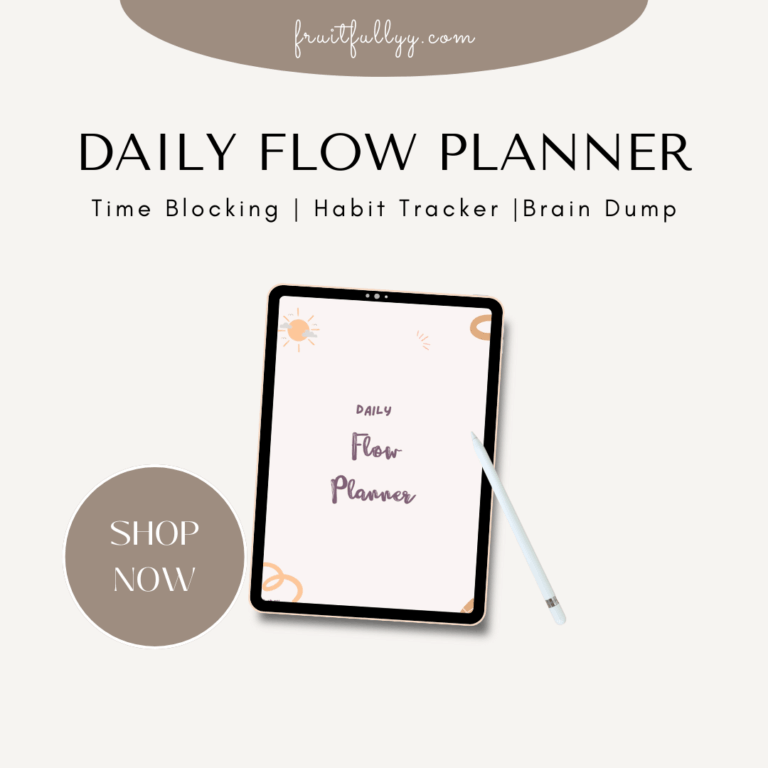 🌸 Introducing the Daily Flow Planner: Plan Your Day With Intention, Not Overwhelm
